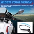 thumbnail image 2 of Espejo de moto MICTUNING universal de alta definición (paquete de 2), 2 of 7