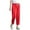 Red Pants for women, variant on HAPIMO Capri Straight Cotton Linen Pants for Women Summer Drawstring Casual Pocket High Elastic Waist Relaxed Trousers Fashion Solid Red L