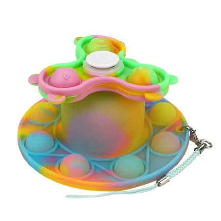 

GyroLuminous Bubble Sensory Toy Silicone Night Light Decompression Toy Gift for Kids Adults