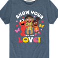 thumbnail image 3 of Sesame Street - Show Your Love - Toddler and Youth Short Sleeve Graphic T-Shirt, 3 of 5