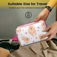 thumbnail image 5 of Toiletries Bag,Pomeranian Dogs with Hearts Mens Womens Toiletry Bag Bathroom Bag,Waterproof Toiletry Travel Bag Dopp Kit Shaving Bag 11x6.3x5.1 Inch, 5 of 5