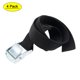thumbnail image 1 of Correa de Amarre Uxcell de 0.15ft, Correas de Sujeción para Carga con Hebilla, Carga de Trabajo Aleación de Zinc Negro 4pcs, 1 of 6