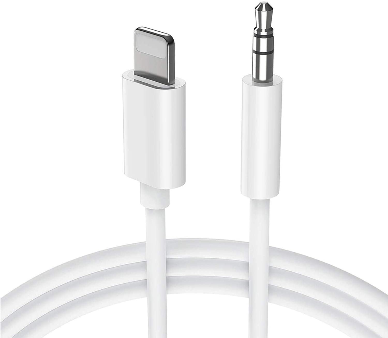 [Apple MFi Certified] AUX Cord for iPhone 11, Lightning to 3.5 mm Headphone Jack Adapter, 3.5mm to Lightning Adapter, Aux Adapter, Headphone Jack Adapter, Compatible for iPhone 11 XS XR X 7 7P 8 8P - image 1 of 9