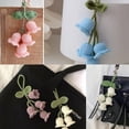 thumbnail image 1 of Campanula Flower Hand-woven Car Pendant/Car Mirror Hanging Accessories/four-color Optional, 1 of 4