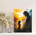 thumbnail image 2 of Qisvanset Framed Canvas Wall Art 12x16 Inch Jesus and Girl Modern Nursery Bible Gift Art, 2 of 5