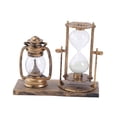 thumbnail image 1 of Linterna de estilo retro, reloj de arena, temporizador, decoración creativa, centro de mesa, adornos para cocina, escritorio, oficina, hogar BLESIY Linterna reloj de arena, 1 of 7
