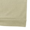 thumbnail image 7 of Tawop Mens Shirt Crew Neck Long Sleeve Knit Pullover Solid Casual Khaki 3XL, 7 of 7