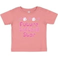 thumbnail image 3 of Inktastic Future Softball Star Girls Baby T-Shirt, 3 of 5