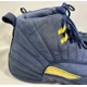 thumbnail image 4 of Ni - ke Ni - ke Air Jordan Jumpman Mens 11.5 High Top Sneaker Michigan Blue BQ3180-407, 4 of 5