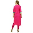 thumbnail image 5 of Phagun Women's Cotton Indian Kurti Tunic Ethnic Casual Straight Pannel Kurta-4, 5 of 7