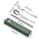 thumbnail image 5 of Inteprter Juegos de vajilla 304, utensilios de cocina, juego de utensilios de acero inoxidable, juegos de vajilla portátiles, cucharas irrompibles con Mostrada Tipo 4 Inteprter HA012710-04, 5 of 6
