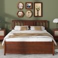 thumbnail image 4 of Gymax Full Size Bed Frame w/ Headboard Wood Slat Support No Box Spring Needed, 4 of 10