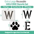 thumbnail image 4 of Extra Large Stencils for Painting, Welcome Stencil, Sunflower Stencils for Wood Sign 6ft Tall, 4 of 6