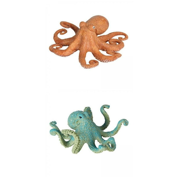 Figuras de Modelo de Pulpo Sunnimix 2 Uds Juguetes Educativos de Plástico