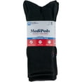 thumbnail image 2 of MediPeds Women's Half Cushion Crew Socks, 6 Pairs, 2 of 5