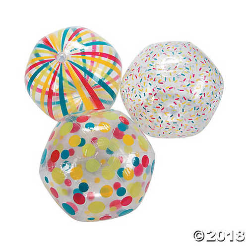clear beach balls walmart