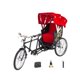 thumbnail image 1 of Mini Simulación Rickshaw Modelo 1:12 con Simulación Neumáticos Aleación Collection con Simulación Toldo Modelo Coche Exquisita Exhibición Astilla CUTICAT Correr carrito, 1 of 8