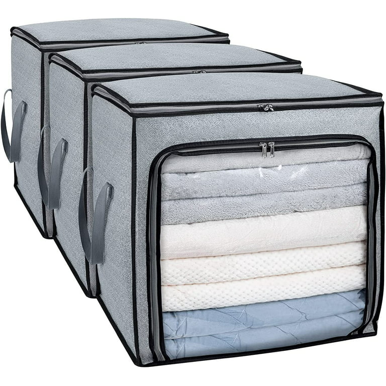 Buy Wholesale China 3-pack Clothes Storage Bag With Reinforced Handle And  Zipper For Clothing Bedding Duvet Comforter & Clothes Storage Bag,organizers  Bag,storage Bags at USD 2.5