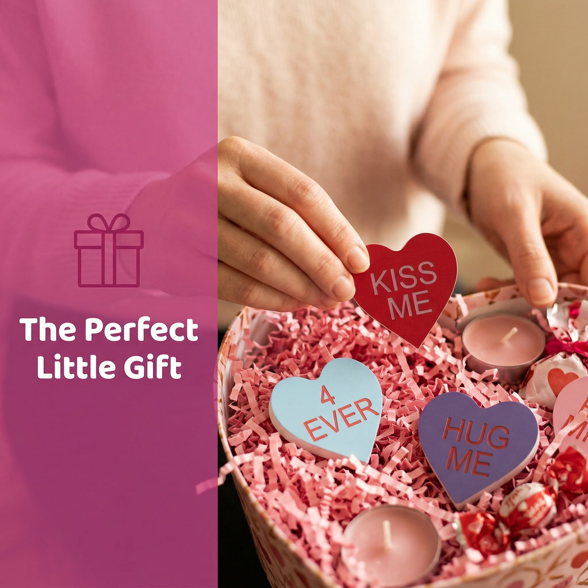 Unique Bargains Wooden Heart Signs Extra Thick Free Standing Love Ornaments Style C 2.6"H