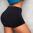 thumbnail image 4 of Sikiie Modern Hexagonal Neon Grid Workout Shorts Women Scrunch Butt Gym Shorts Seamless High Waist Tummy Control Yoga Biker Athletic Shorts-, 4 of 8