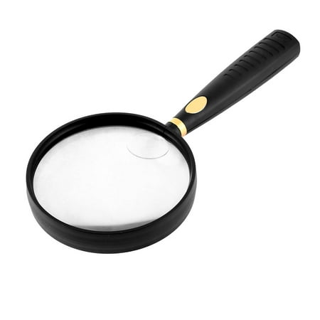 Plastic Rim 90mm Lens 5X Handy Magnifier Magnifying Glass Jewelry Loupe ...