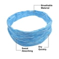 thumbnail image 4 of Unique Bargains 1 Pcs Stretchy Nonslip Sweat Wicking Yoga Headband Sweatband for Men Women Blue, 4 of 6