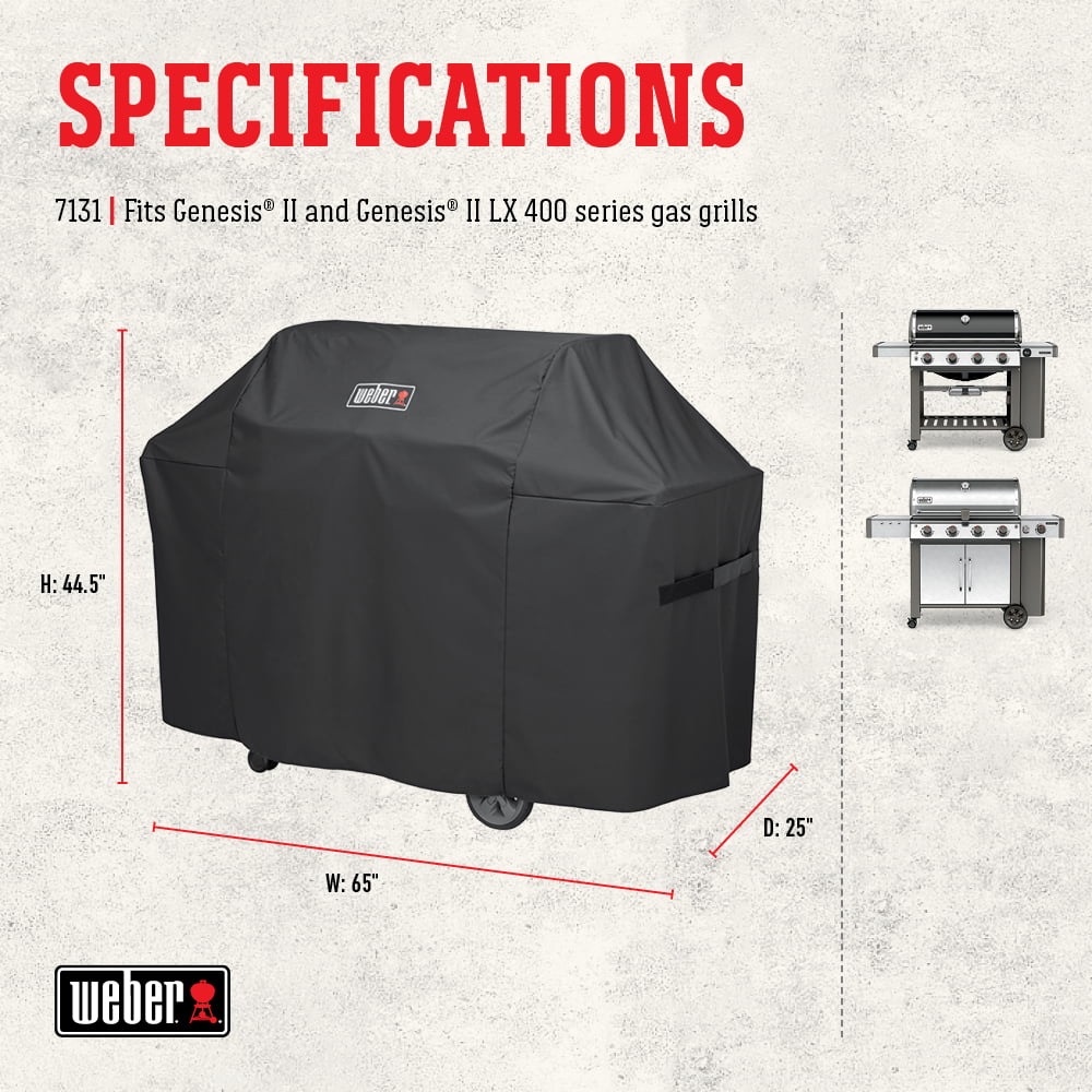 Details about   Weber 7135 Premium Grill BBQ Cover For GENESIS 2 400 Series Charcoal Barbecues 