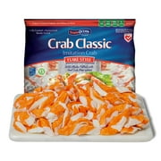 Transocean Crab Classic, Flake Style Imitation Crab 40 oz Bag, Gluten-Free, 6g Protein/Serving