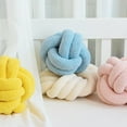 thumbnail image 6 of sunsanly Pillow Manual Braided Knot Round Ball Shape Sherpa Elastic Sleeping Companion Sofa Couch Decoration Throw Pillow Photography Cushion, 6 of 8