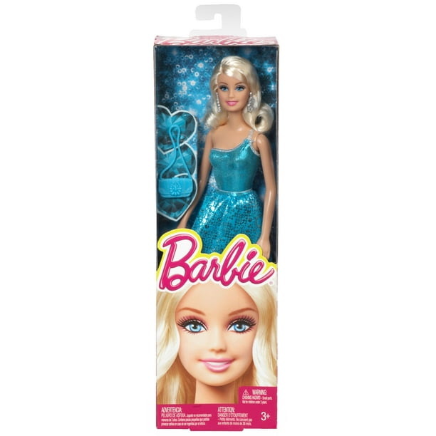 barbie glitz doll blue dress Barbie Glitz Fashion Doll Blonde with Blue Shimmer Sparkle Off Shoulder Dress