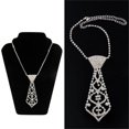 thumbnail image 2 of 1PC Wonderful Sexy Bling Rhinestone Neck Tie Necklace for Prom Ball Bridal Party, 2 of 7