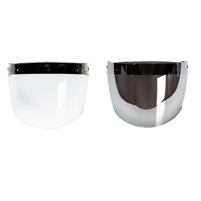 Lente de Visera Protectora Abatible Hacia Abajo Zulema 2 Piezas Casco Abierta Motocicleta Visera de cascos de moto