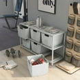 thumbnail image 5 of Furniture of America Ed Industrial Steel Dimensions: 43.88"W x 14"D x 25.13"H Storage Shelf, White, 5 of 7