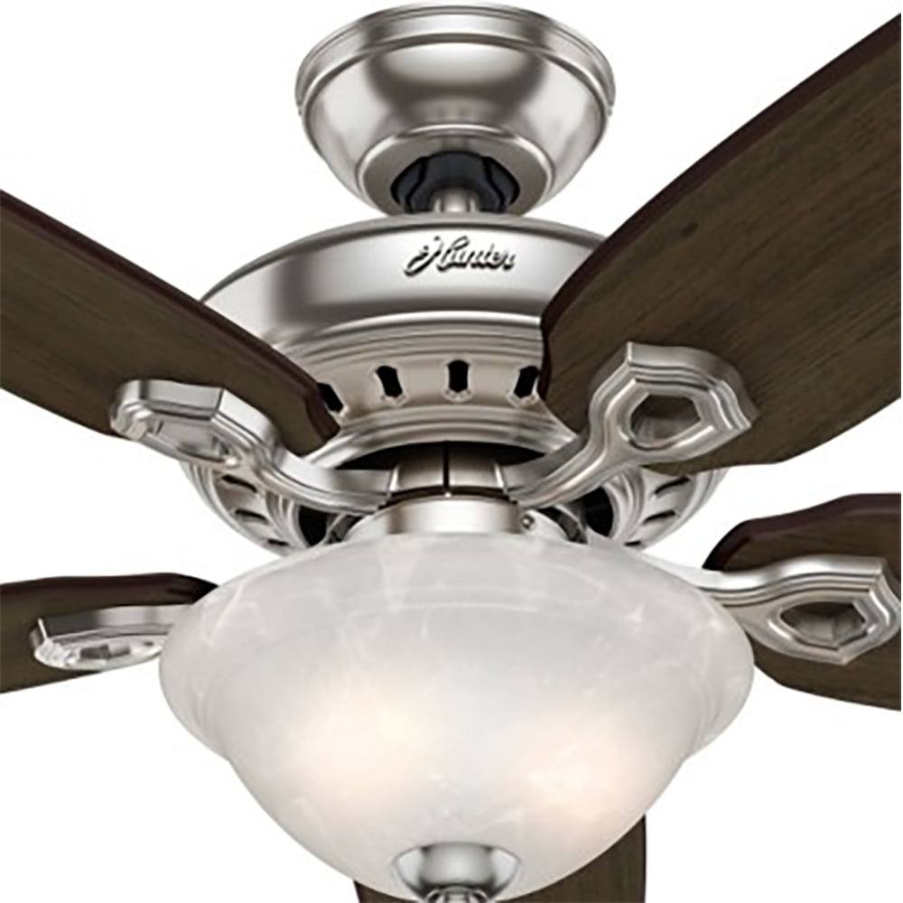 Hunter Fairhaven 52 Inch Indoor Nickel Ceiling Fan With