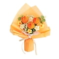 thumbnail image 2 of Ramo de crochet, flores ya tejidas a granel, decoración para San Valentín, Naranja, 2 of 9
