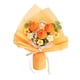 thumbnail image 2 of Ramo de flores de crochet terminado, regalo de San Valentín, flor para cafetería, cumpleaños Naranja, 2 of 9