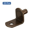 thumbnail image 3 of Uxcell Shelf Support Pegs L-Shaped Bracket Pegs Shelf Pin With Hole Copper Tone 6mm, 3 of 5