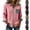 Army Green, variant on Button Down Knit Shacket for Women Cable Knit Denim Contrast Collar Roll Sleeve Loose Silhouette Single Chest Pocket Casual Plaid Shirt Jackets