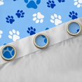 thumbnail image 4 of Manfei Blue Cat Paw Curtains Pack of 2 (42x84 Each) for Kids, Kawaii Cartoon Animal Curtains Blackout, Cartoon Dog Kitten Bedroom Curtains, Curtains and Drapes Decor, 4 of 6