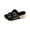 Black, variant on Clearence Women’s Adjustable Double Buckle Sandals Summer Beach Slides with Thick Non-Slip Sole Arch Support Comfortable Cushioned Footbed Casual Outdoor Walking Platform Shoes