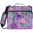 thumbnail image 2 of Zipper Binder with Shoulder Strap 2 inch 3 Ring Waterproof File Folder Organizer Bag 500 Sheet Beautiful Detailed Pattern, 2 of 8