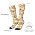 thumbnail image 5 of Picia Women Crew Soft Moisture-wicking Socks Cute Shiba Pattern Design Cotton Socks, One Size fit All, 5 of 9