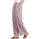 thumbnail image 4 of Pantalones de rayas de tiro alto y pierna ancha de algodón sueltos para mujer INSPIRE CHIC M Rosa, 4 of 6