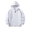 thumbnail image 2 of Mifsaly Girls Long Sleeve Sweatshirts Kid Full Zip Csual Hoodies with Pockets Slim Fit Soft Comfortable Outdoor Pullover Tops, 2 of 7