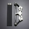 thumbnail image 3 of Mini Stainless Steel Bow Model Toy – Handheld Pull-and-Shoot Archery Set with Arrows – Fun Educational Desktop Toy for Ages 14+, 3 of 7
