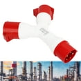 thumbnail image 4 of Enchufe industrial en forma de Y tratamiento engrosado 380-415V Enchufe de aviación en forma de Y impermeable Conductor de latón de 5 pines para agricultura, 4 of 8