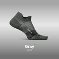 thumbnail image 2 of Feetures Elite Ultra Light Cushion Ankle Socks - Sport Sock with Targeted Compression - New Gray, XL (3 Pair), 2 of 8