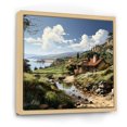 thumbnail image 2 of Designart "Captivating Vineyard Scenery" Vineyard Floater Framed Wall Art Living Room, 2 of 5