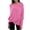 Rose Red, variant on Boat Neck Women Long Sleeve Soft Knit Sweaters Loose Pullover