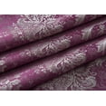 thumbnail image 6 of Olivia Gray Gloria Floral/Damask Textured Jacquard 54 x 84 in. Single Rod Pocket Curtain Panel w/ Attached 18 in. Valance in Lilac, 6 of 6